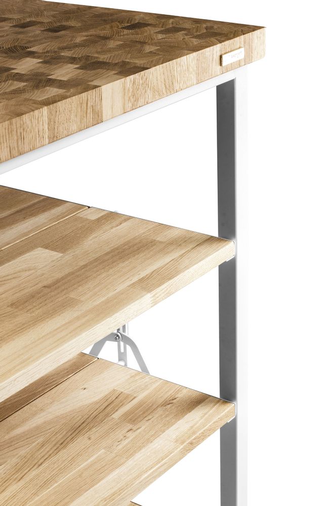 Meubles de cuisines - FOLDY Desserte de cuisine pliable en bois de chêne massif - LEGNOART
