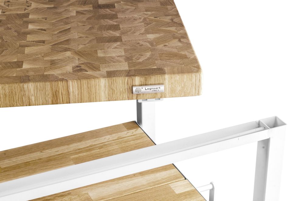 Meubles de cuisines - FOLDY Desserte de cuisine pliable en bois de chêne massif - LEGNOART