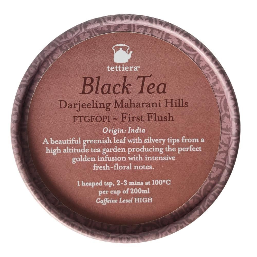 Café et thé - Tettiera Darjeeling Maharani Hills Standard Tube 75g - TETTIERA