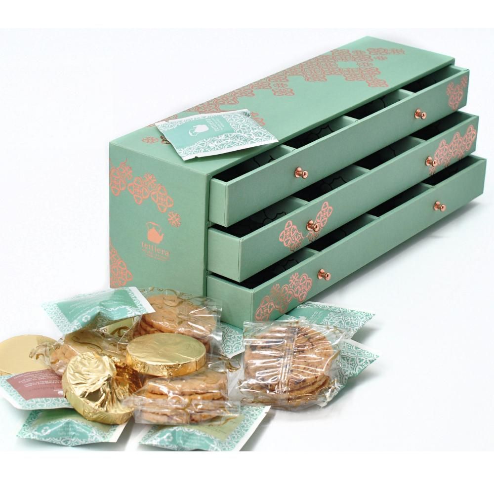 Café et thé - Tettiera Dinining Room 3 Drawer Gift Box - TETTIERA
