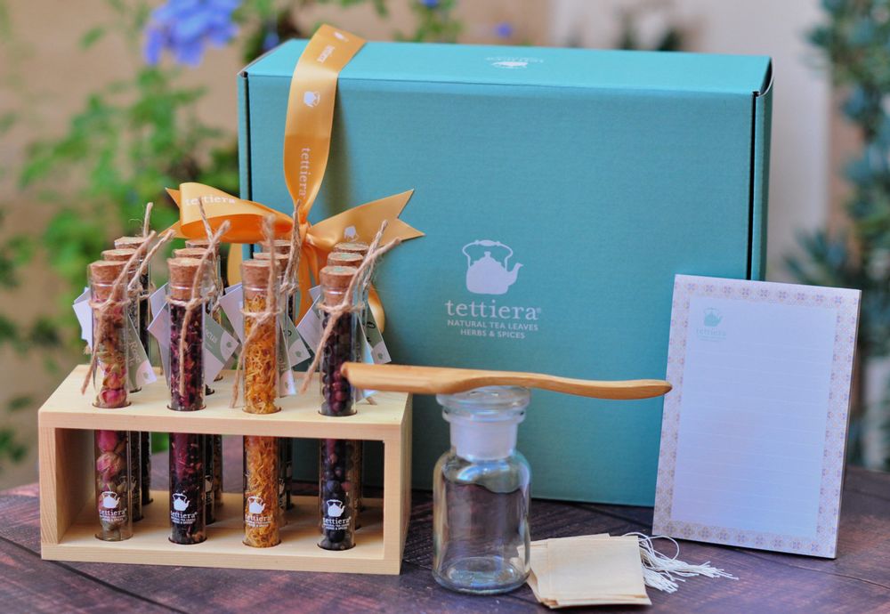 Café et thé - Tettiera Blend It- Sweet & Floral Glass Tube Collection - TETTIERA