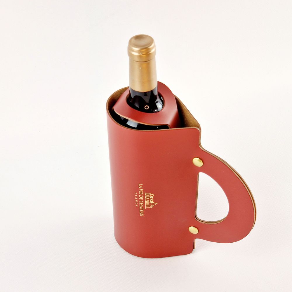 Gifts - Bottle holder "suitcase" - LA VIE DE CHÂTEAU