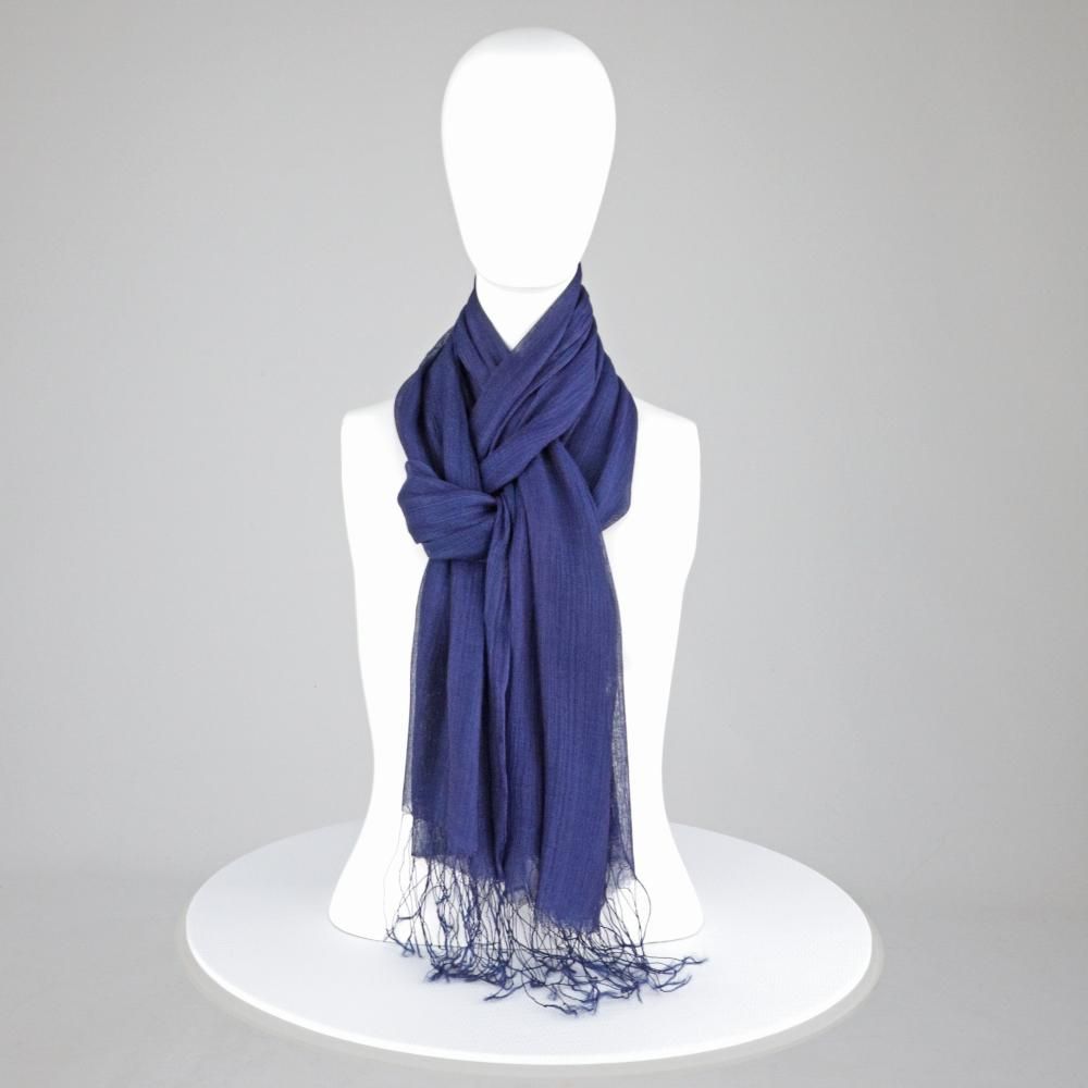 Foulards et écharpes - Écharpes à teindre à l'indigo - SANXIA BLUE