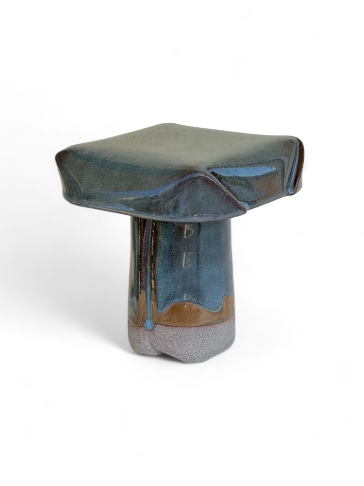 Objets design - TABLE DE CHEVET EN GRÈS - LUNA - DI VINCENZO POUJOULA