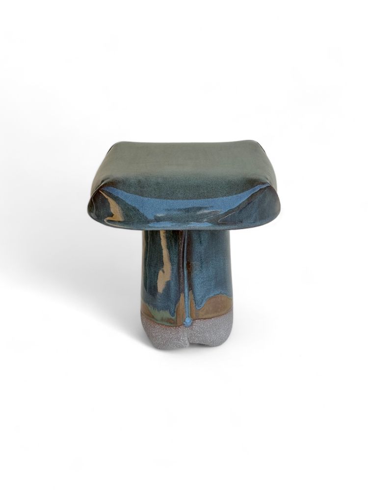 Objets design - TABLE DE CHEVET EN GRÈS - LUNA - DI VINCENZO POUJOULA