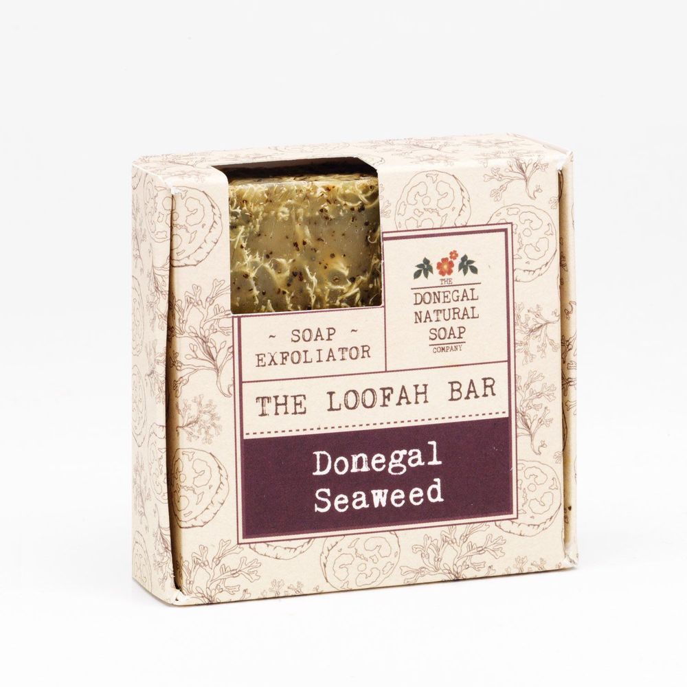 Soaps - Donegal Seaweed Loofah Exfoliator Soap - DONEGAL NATURAL SOAP COMPANY