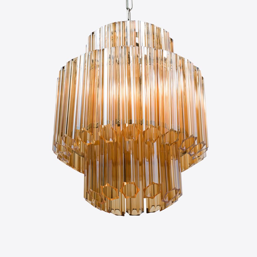 Ceiling lights - Amber Piccolo Palermo Chandelier - PURE WHITE LINES EUROPE