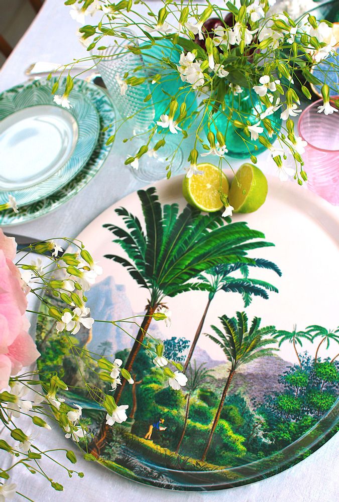 Trays - Manicaria Round Tray - PARADISIO IMAGINARIUM