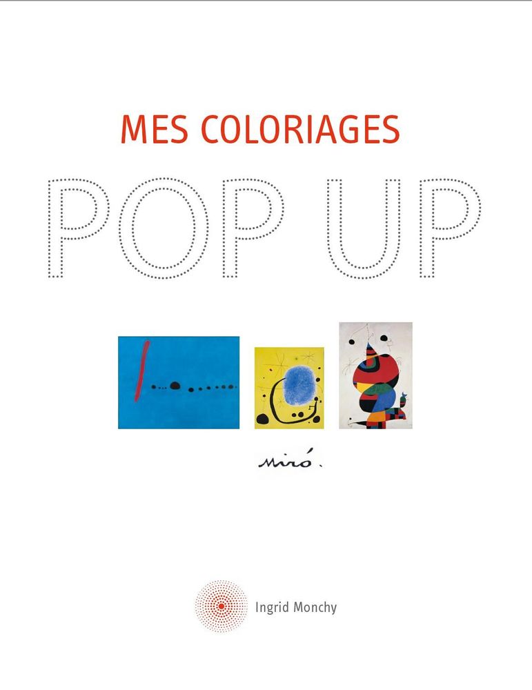 Other wall decoration - Customizable POP UP card - DIY - Joan MIRO - COLORIAGES POPUP
