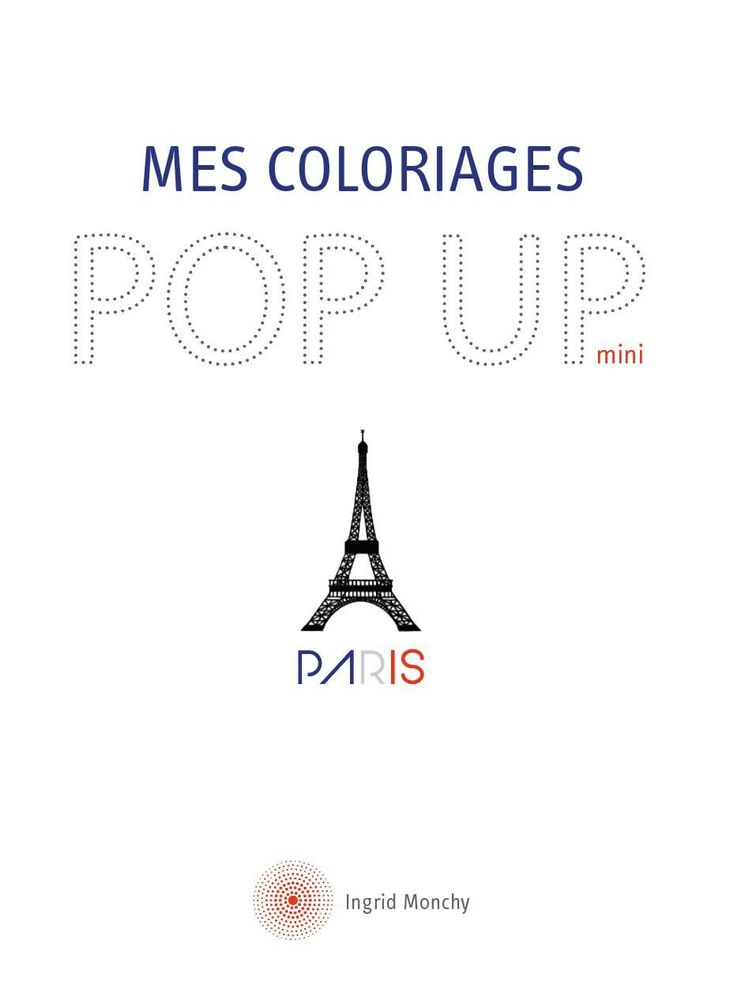 Objets de décoration - Carte POP UP personnalisable - DIY - Le MINI Tour Eiffel - COLORIAGES POPUP