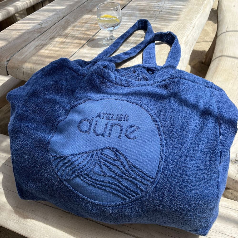 Bags and totes - Maxi Totebag in 100% certified organic cotton terrycloth - Outremer - ATELIER DUNE