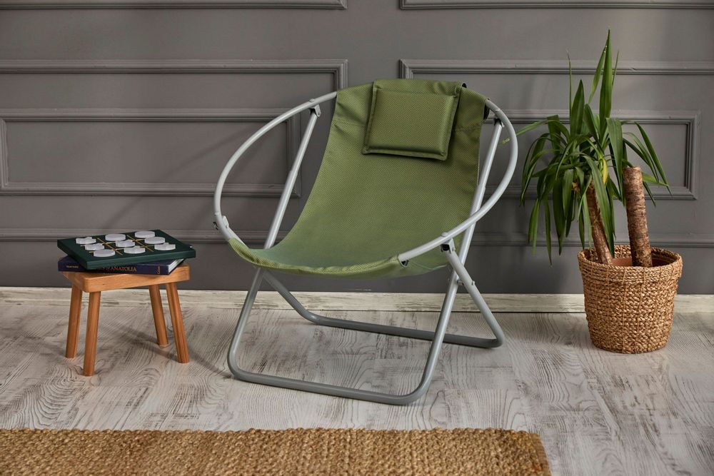 Chaises de jardin - Chaise pliante en toile - Lare Aurora - MERN LIVING