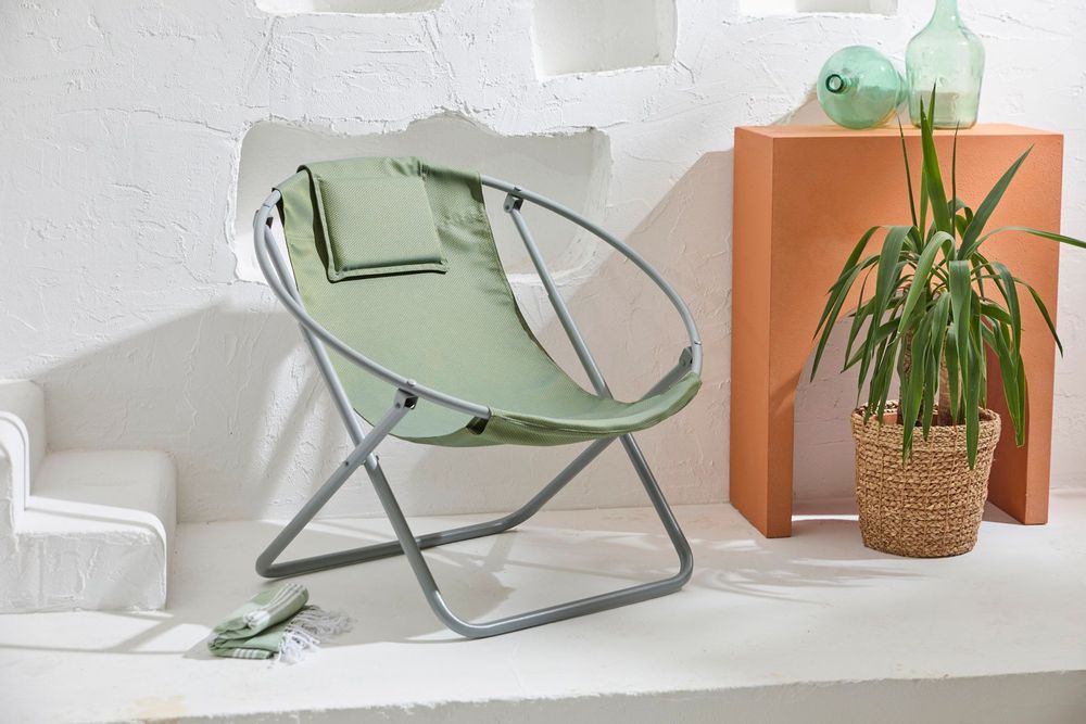 Chaises de jardin - Chaise pliante en toile - Lare Aurora - MERN LIVING