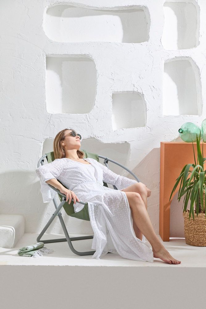 Chaises de jardin - Chaise pliante en toile - Lare Aurora - MERN LIVING