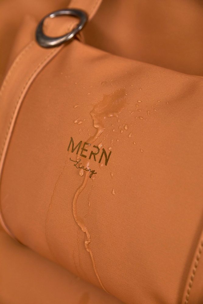 Lawn chairs - Italian Faux Leather Folding Chair - Orange - MERN LIVING