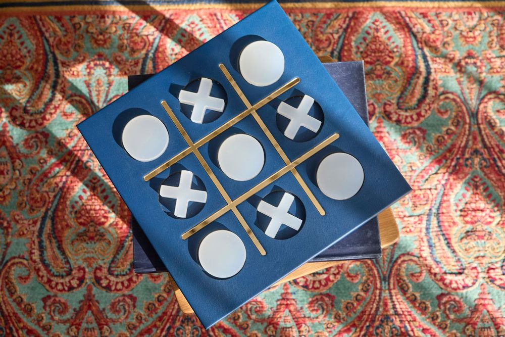 Design objects - Tic Tac Toe Game - Night Blue - MERN LIVING