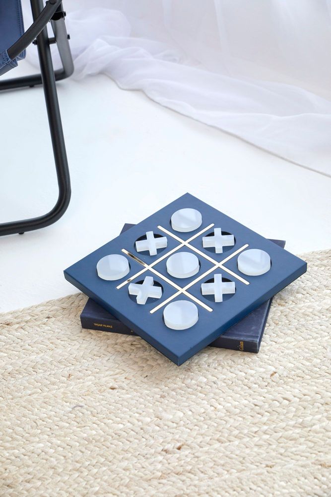 Design objects - Tic Tac Toe Game - Night Blue - MERN LIVING