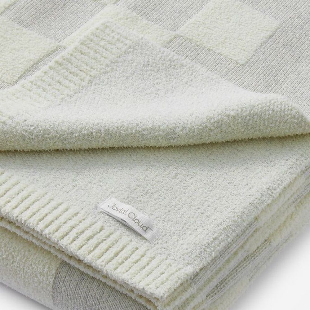 Throw blankets - Cotton Checker Throw - JOVIAL CLOUD