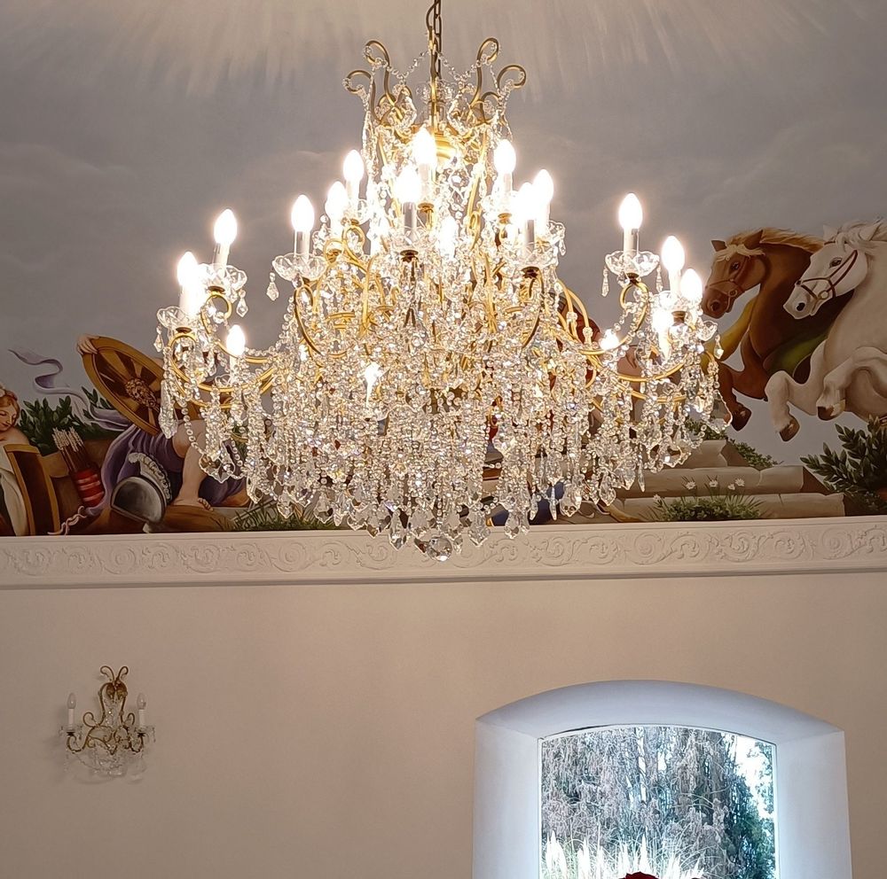 Hanging lights - chandelier, crystal chandelier, candlestick, crystal candlestick - L'ARTIGIANO DEL LAMPADARIO