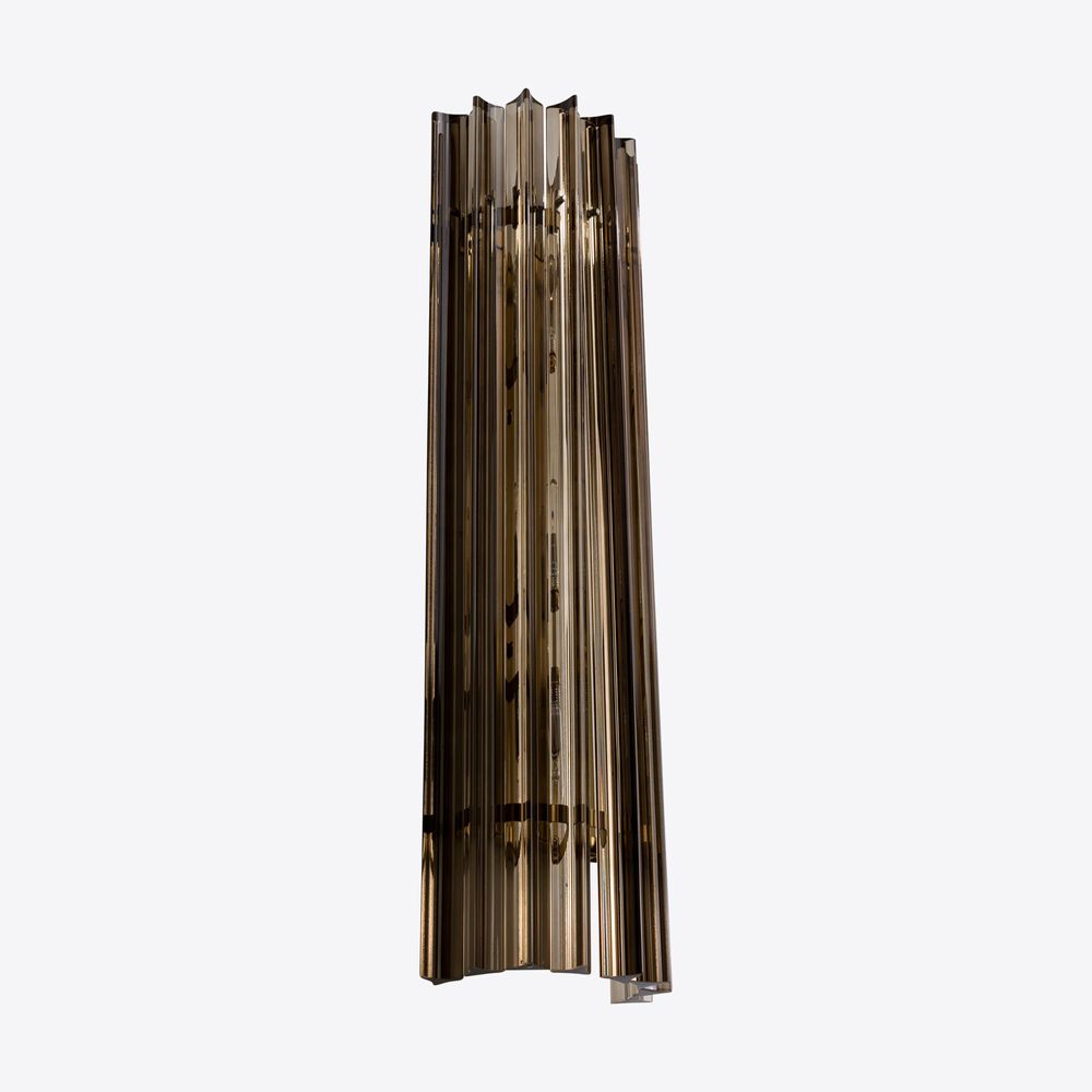 Wall lamps - Large Smoked Quartz Amaro wall Light - PURE WHITE LINES EUROPE