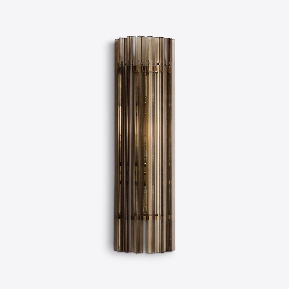 Wall lamps - Large Smoked Quartz Amaro wall Light - PURE WHITE LINES EUROPE
