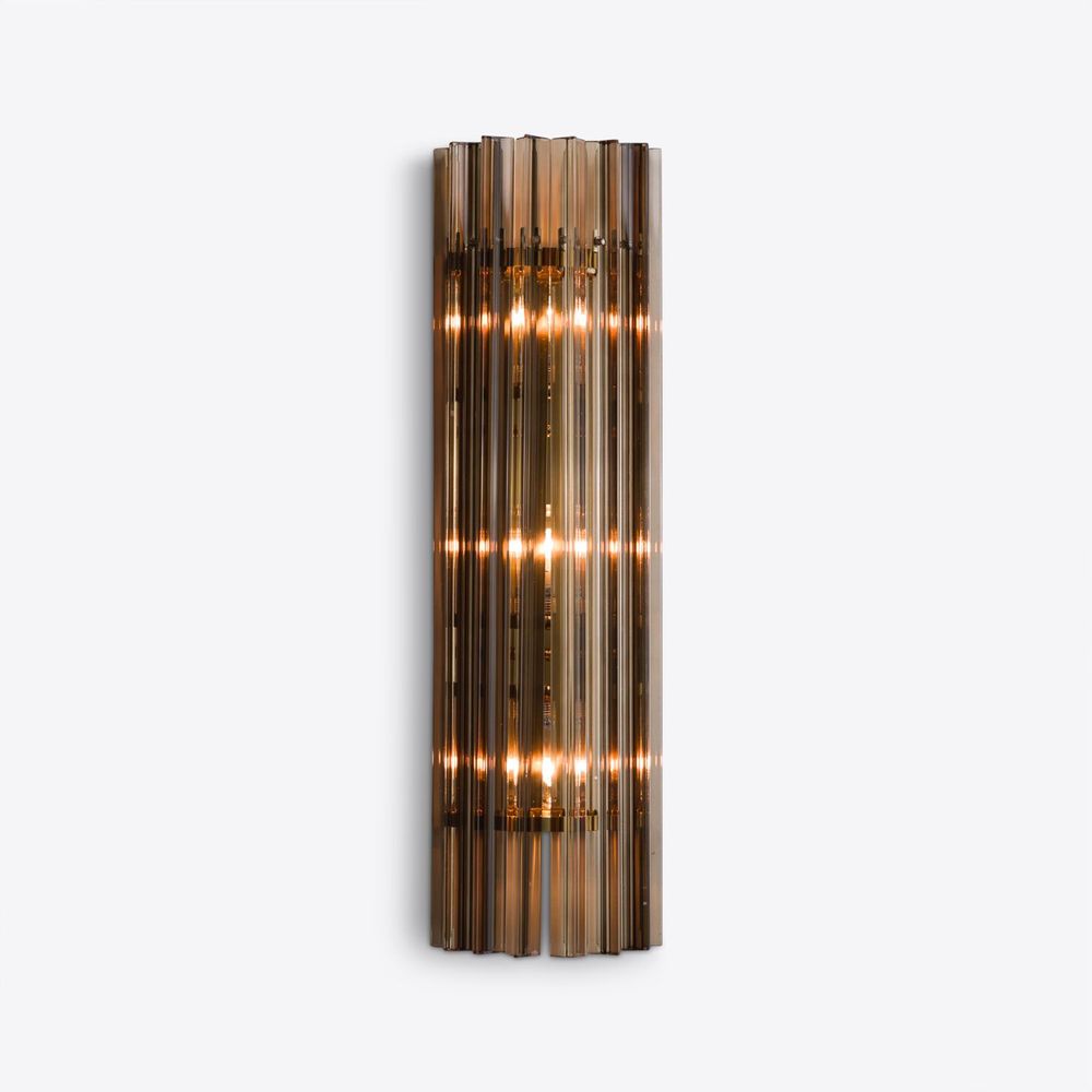 Wall lamps - Large Smoked Quartz Amaro wall Light - PURE WHITE LINES EUROPE