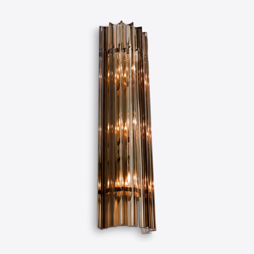 Wall lamps - Large Smoked Quartz Amaro wall Light - PURE WHITE LINES EUROPE
