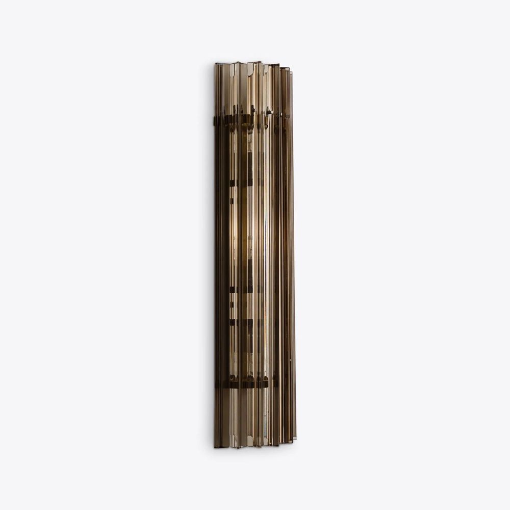 Wall lamps - Large Smoked Quartz Amaro wall Light - PURE WHITE LINES EUROPE