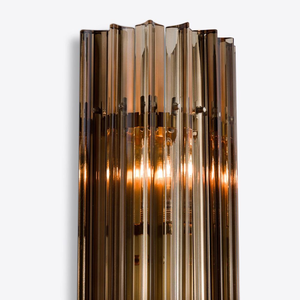Wall lamps - Large Smoked Quartz Amaro wall Light - PURE WHITE LINES EUROPE
