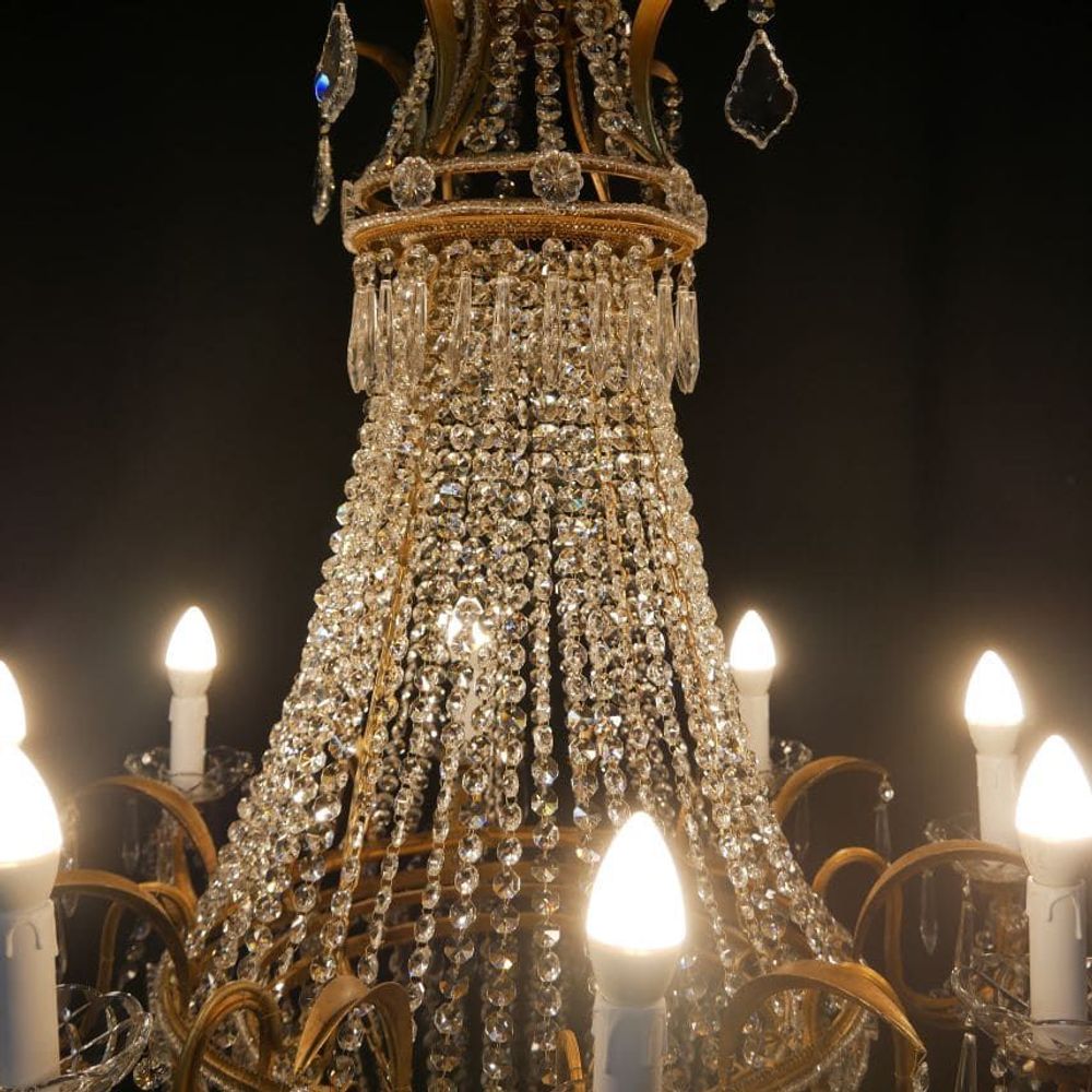 Hanging lights - chandelier, crystal chandelier, candlestick, crystal candlestick - L'ARTIGIANO DEL LAMPADARIO