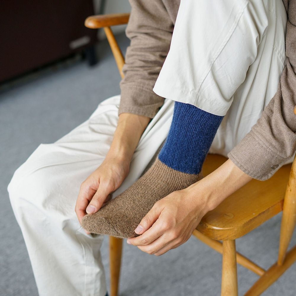Socks - Mohair Wool Pile Socks - NISHIGUCHI KUTSUSHITA