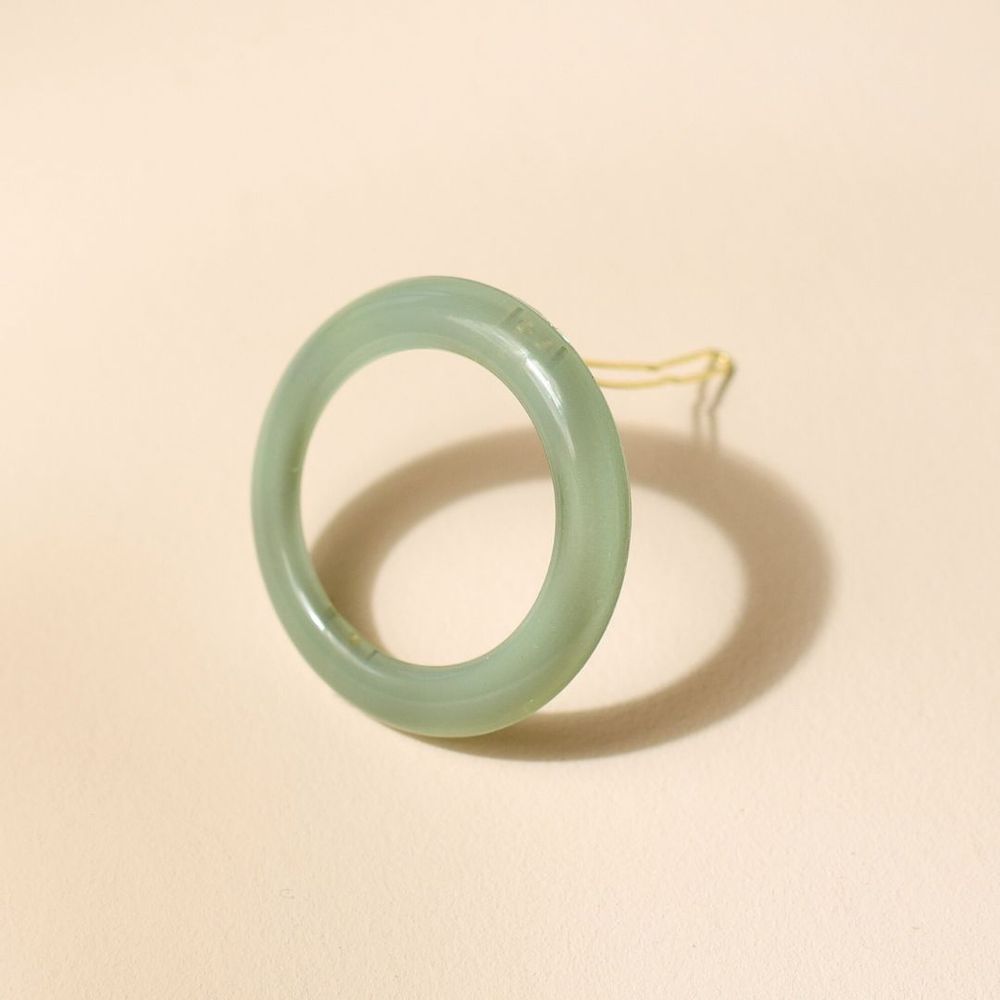 Accessoires cheveux - Barrette ronde Vert d'eau - BACHCA