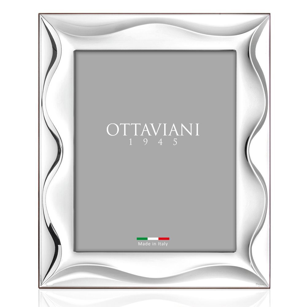 Decorative objects - Photoframe with silver "Dune" - OTTAVIANI