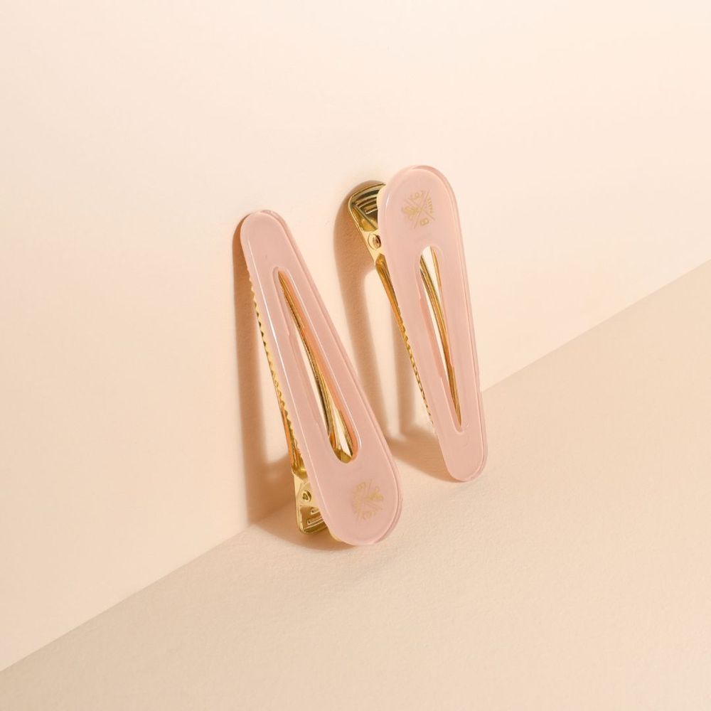 Accessoires cheveux - Barrettes Rose dragée x2 - BACHCA