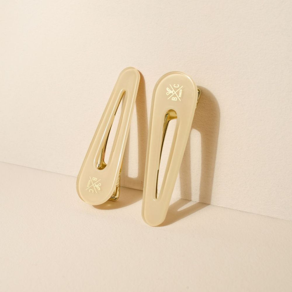 Accessoires cheveux - Barrettes Ivoire x2 - BACHCA