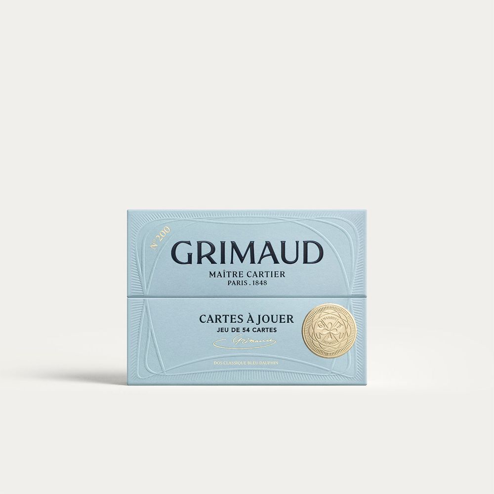 Coffrets et boîtes - N°200 - Cartes à Jouer (Bleu Dauphin) - GRIMAUD PARIS