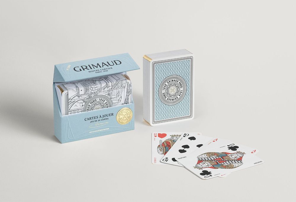 Coffrets et boîtes - N°200 - Cartes à Jouer (Bleu Dauphin) - GRIMAUD PARIS