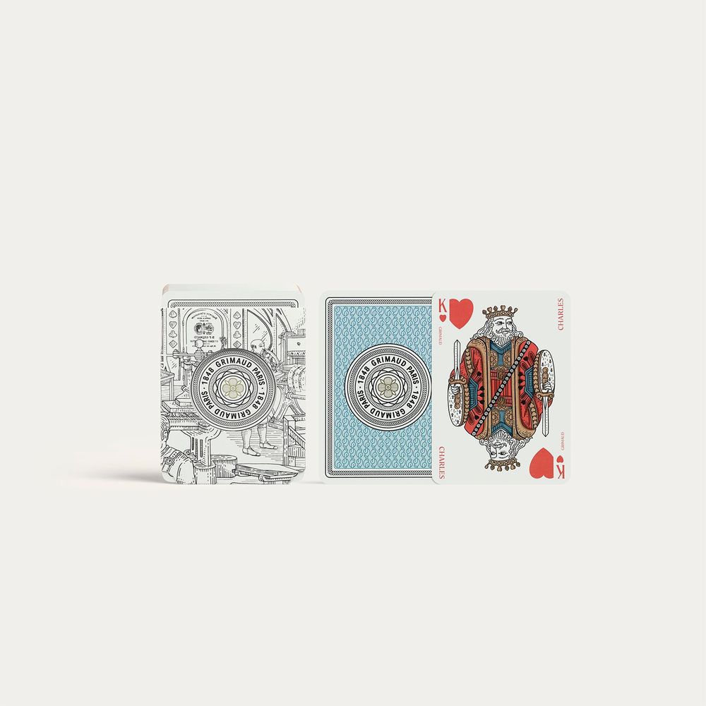 Coffrets et boîtes - N°300 – Coffret Bridge 2 jeux de 54 cartes avec indices anglais - GRIMAUD PARIS