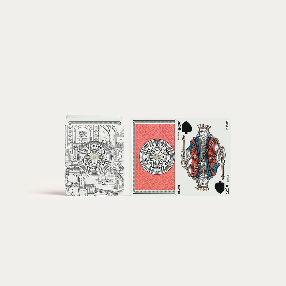 Coffrets et boîtes - N°300 – Coffret Bridge 2 jeux de 54 cartes avec indices anglais - GRIMAUD PARIS