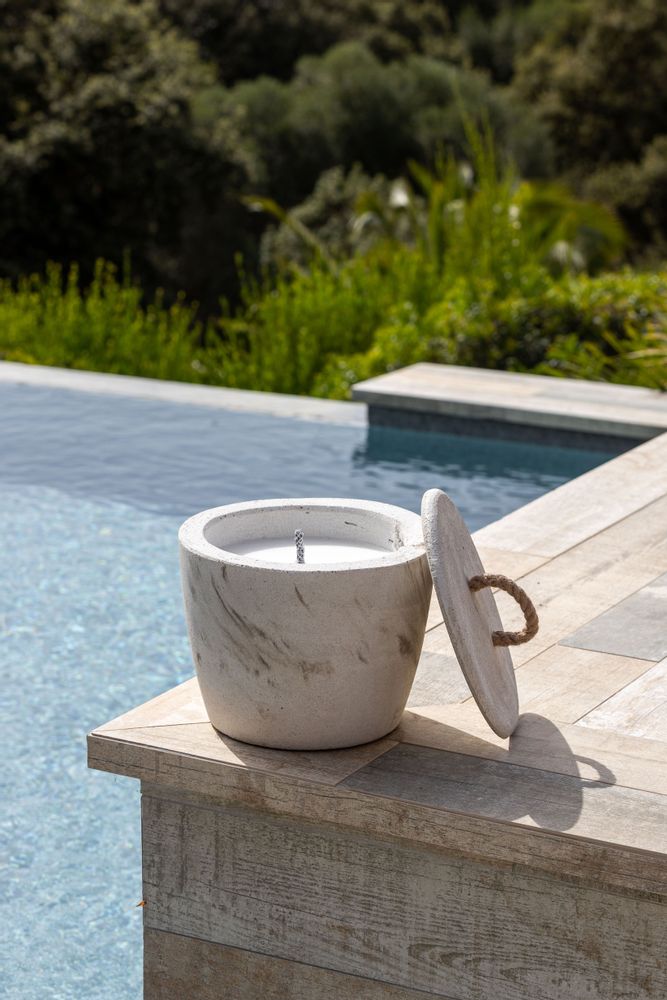 Candles - Concrete Color Candle Small - MON DADA