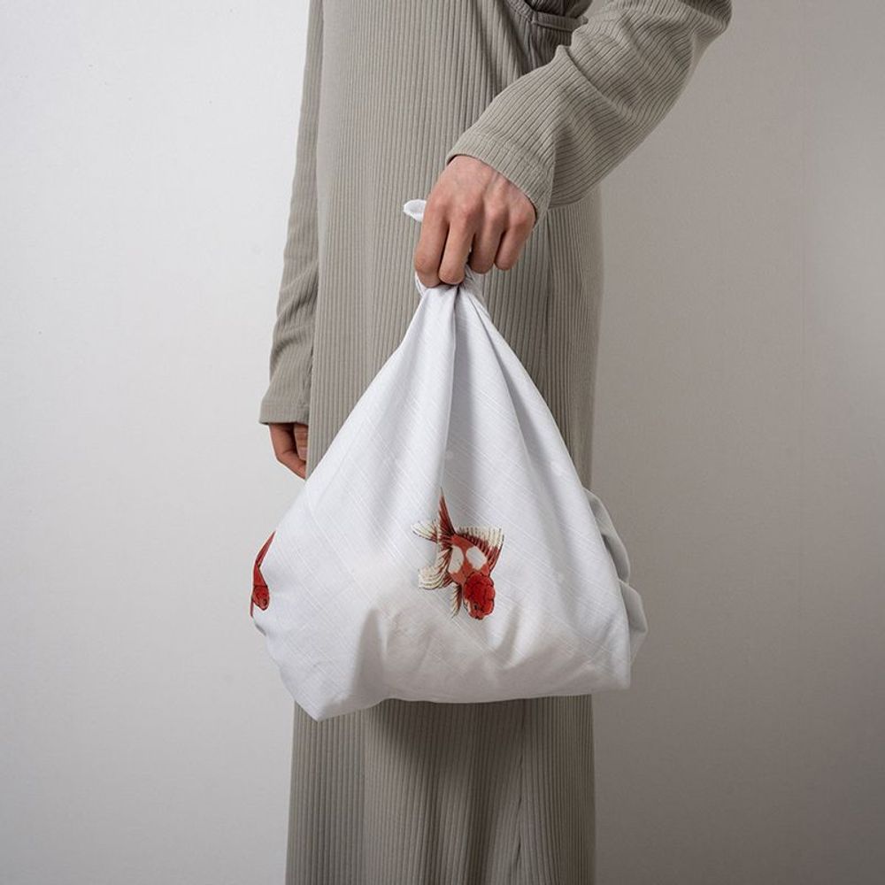 Prêt-à-porter - Furoshiki “POISSON ROUGE”　Créé par Yukika Shibata - NAKABI¿¿¿¿