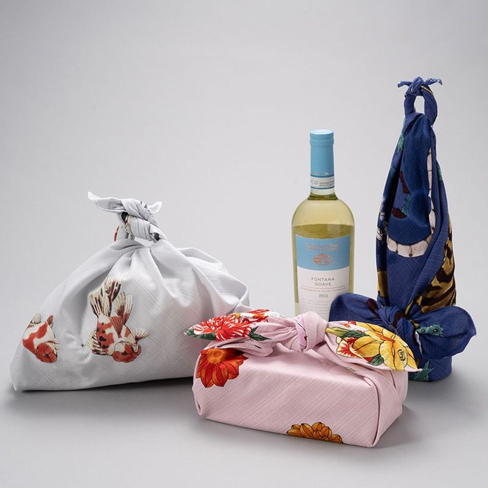 Prêt-à-porter - Furoshiki “POISSON ROUGE”　Créé par Yukika Shibata - NAKABI¿¿¿¿