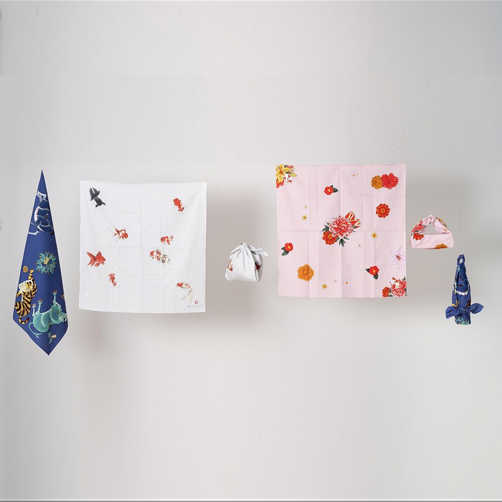 Prêt-à-porter - Furoshiki “POISSON ROUGE”　Créé par Yukika Shibata - NAKABI¿¿¿¿