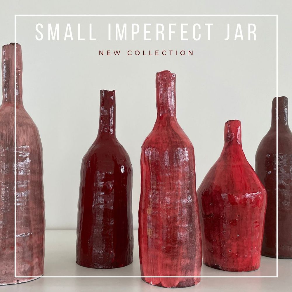 Carafes - SMALL IMPERFECT JAR - ONOFRIO ACONE CERAMIC CREATOR