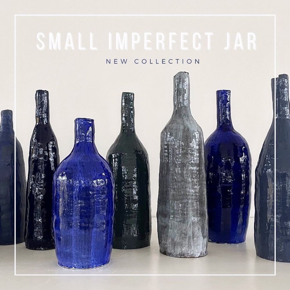 Carafes - SMALL IMPERFECT JAR - ONOFRIO ACONE CERAMIC CREATOR