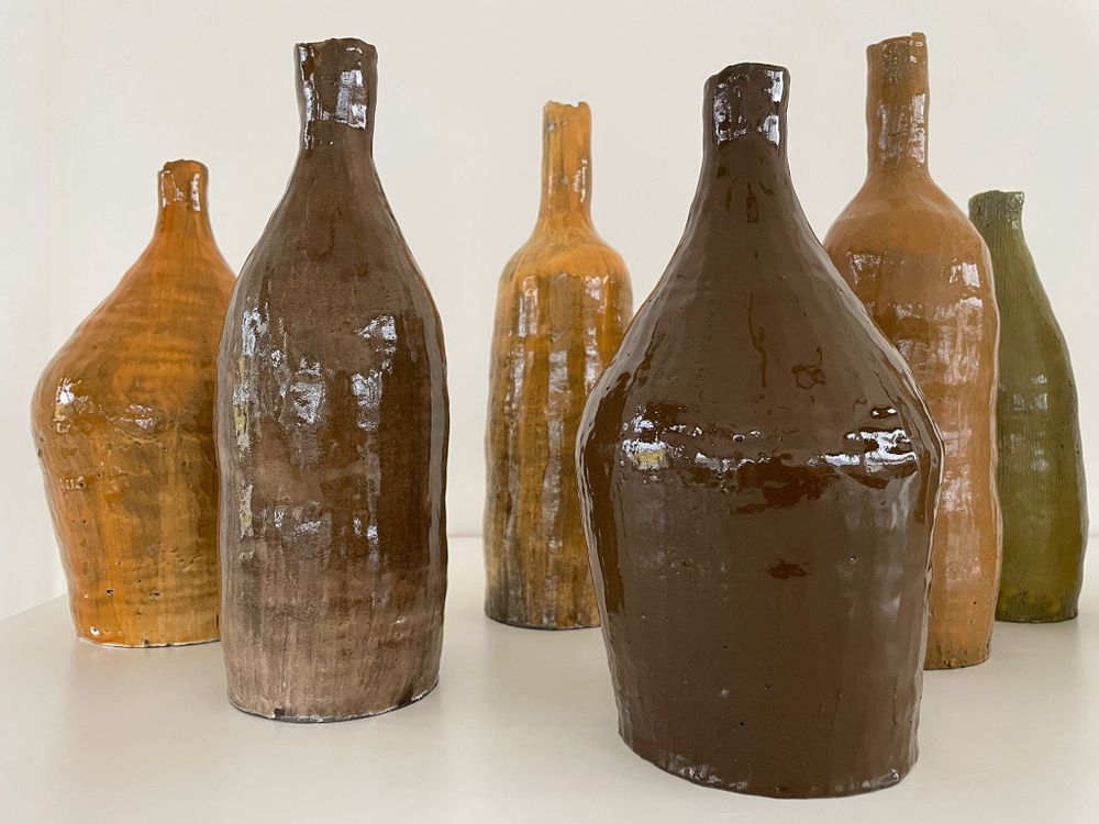 Carafes - SMALL IMPERFECT JAR - ONOFRIO ACONE CERAMIC CREATOR