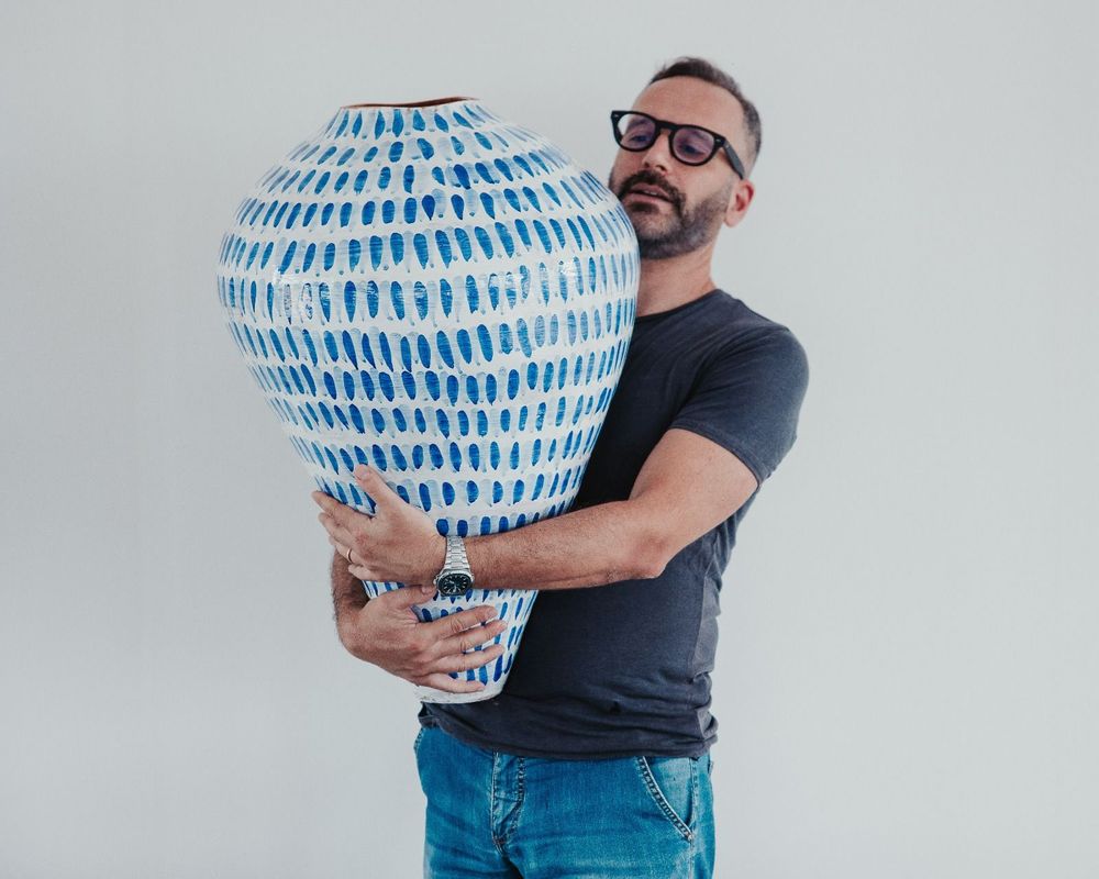 Pots de fleurs - BLU VASE - ONOFRIO ACONE CERAMIC CREATOR