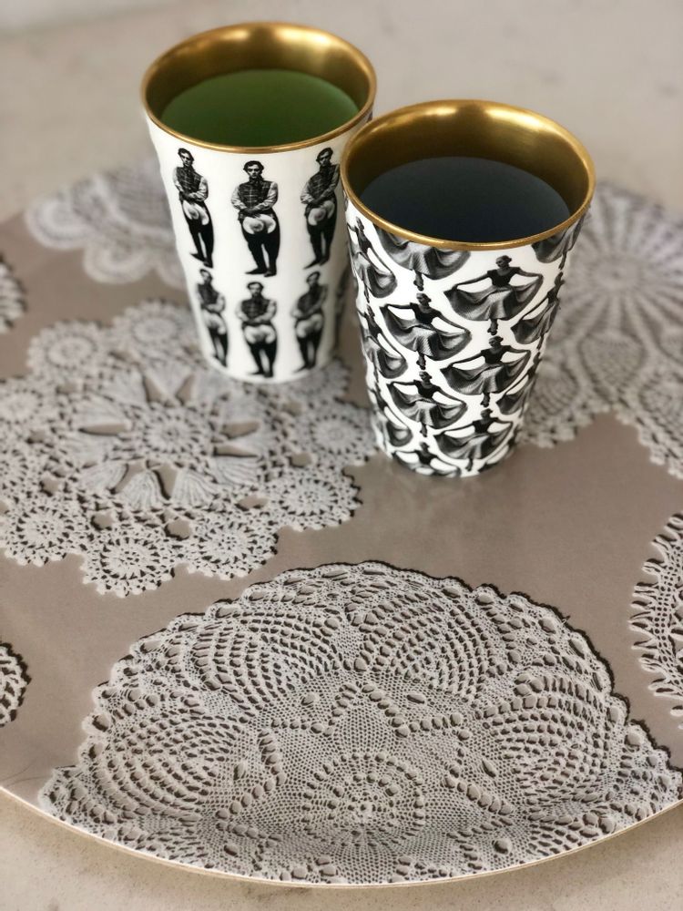 Assiettes au quotidien - Collection Ingrid - Plateau circulaire - FRIBE FORM®