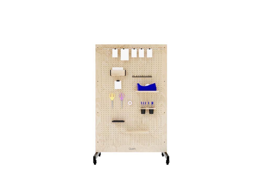 Wall ensembles - Mobile Pegboard Perforated Panel - QUARK