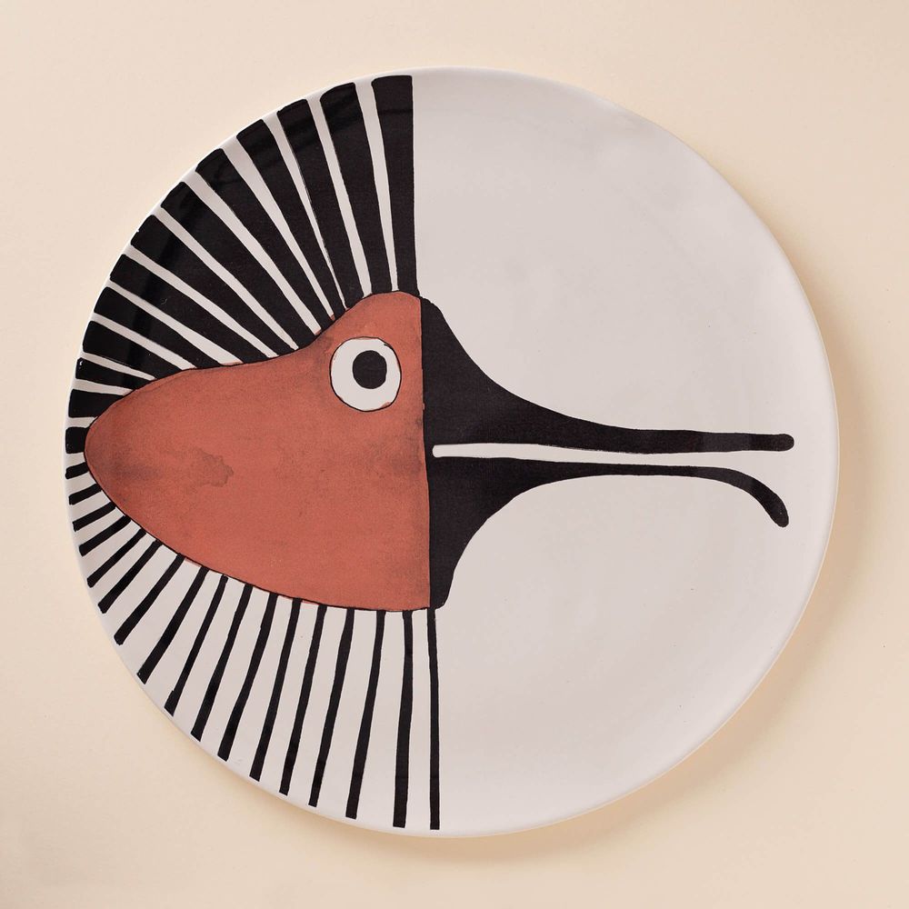 Formal plates - Reina del Darién watercolor plates - ETHIC & TROPIC CORINNE BALLY